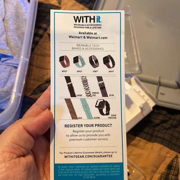 Fitbit charge 3/4 black mesh band. - Picture 2 of 2